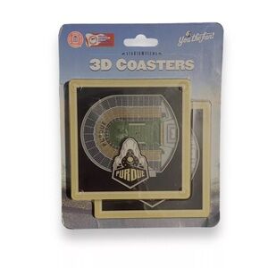 NEW Purdue University Boilermakers 3D Drink Coasters Set You The Fan